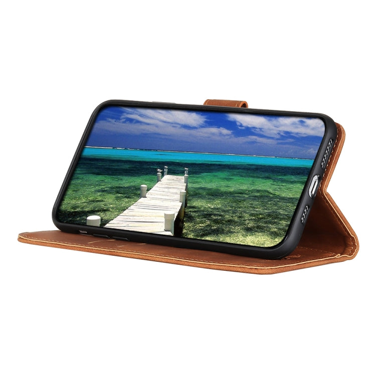 For Xiaomi Redmi 13C KHAZNEH Retro Texture Flip Leather Phone Case(Brown) by buy2fix