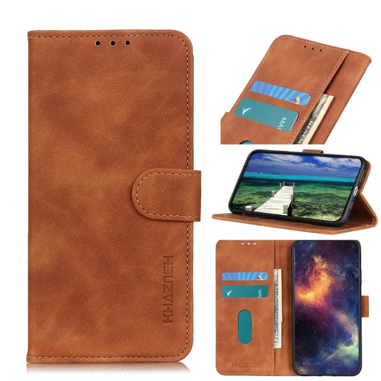 For Xiaomi Poco X6 Pro 5G/Redmi K70E KHAZNEH Retro Texture Flip Leather Phone Case(Brown) - Xiaomi Cases by buy2fix | Online Shopping UK | buy2fix