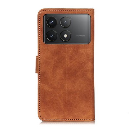 For Xiaomi Redmi K70 5G / K70 Pro 5G KHAZNEH Retro Texture Flip Leather Phone Case(Brown) by buy2fix
