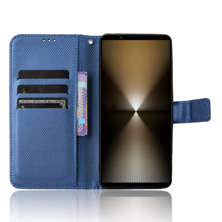 For Sony Xperia 1 VI 2024 Diamond Texture Leather Phone Case(Blue) by buy2fix