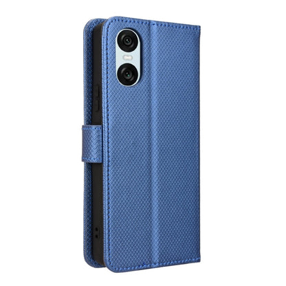 For Sony Xperia 10 VI 2024 Diamond Texture Leather Phone Case(Blue) by buy2fix