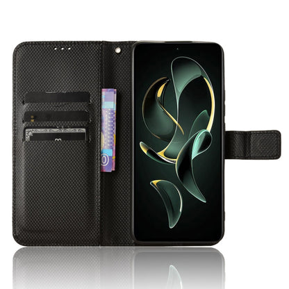 For Xiaomi Redmi K60 Ultra Diamond Texture Leather Phone Case(Black) - Redmi K60 Ultra Cases by buy2fix | Online Shopping UK | buy2fix