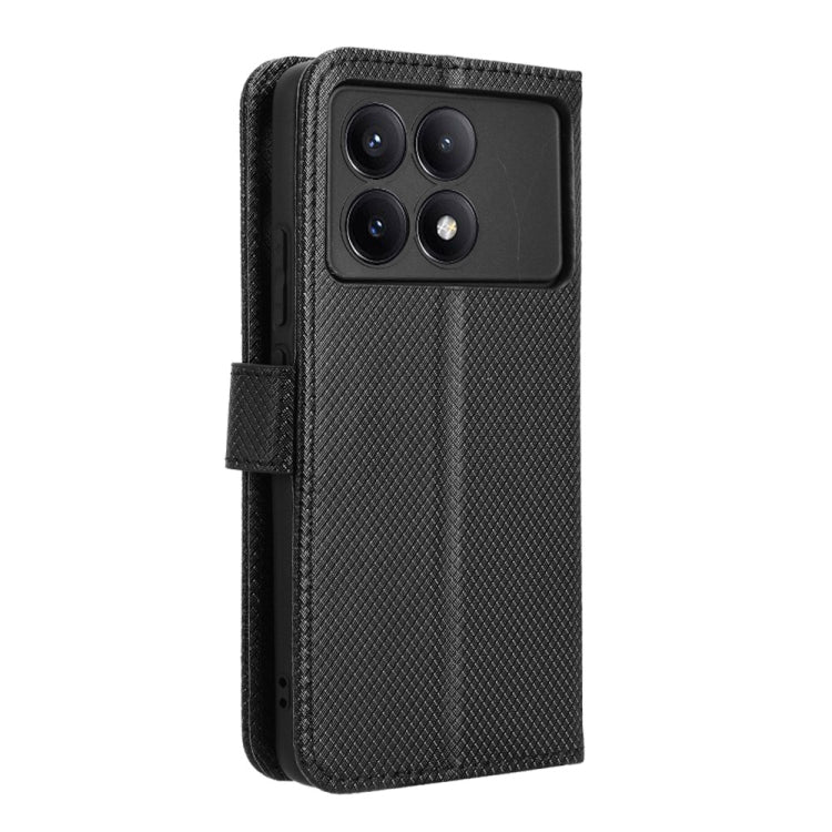 For Xiaomi Redmi K70 / K70 Pro Diamond Texture Leather Phone Case(Black) - Xiaomi Cases by buy2fix | Online Shopping UK | buy2fix
