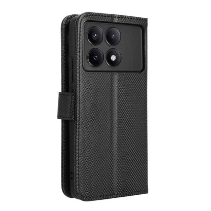 For Xiaomi Redmi K70 / K70 Pro Diamond Texture Leather Phone Case(Black) - Xiaomi Cases by buy2fix | Online Shopping UK | buy2fix