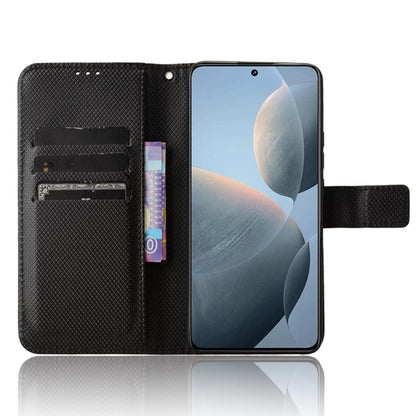 For Xiaomi Redmi K70 / K70 Pro Diamond Texture Leather Phone Case(Black) - Xiaomi Cases by buy2fix | Online Shopping UK | buy2fix