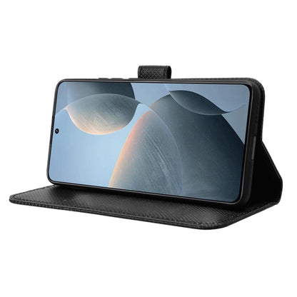 For Xiaomi Redmi K70 / K70 Pro Diamond Texture Leather Phone Case(Black) - Xiaomi Cases by buy2fix | Online Shopping UK | buy2fix