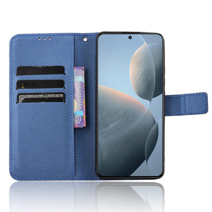 For Xiaomi Redmi K70 / K70 Pro Diamond Texture Leather Phone Case(Blue) - Xiaomi Cases by buy2fix | Online Shopping UK | buy2fix