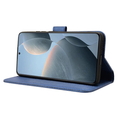 For Xiaomi Redmi K70 / K70 Pro Diamond Texture Leather Phone Case(Blue) - Xiaomi Cases by buy2fix | Online Shopping UK | buy2fix