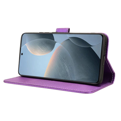For Xiaomi Redmi K70 / K70 Pro Diamond Texture Leather Phone Case(Purple) - Xiaomi Cases by buy2fix | Online Shopping UK | buy2fix