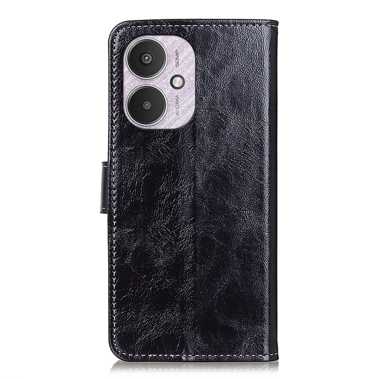 For Xiaomi Redmi 13C Retro Crazy Horse Texture Leather Phone Case(Black) by buy2fix