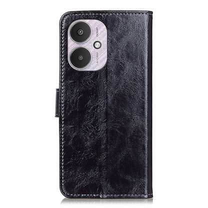 For Xiaomi Redmi 13C Retro Crazy Horse Texture Leather Phone Case(Black) by buy2fix