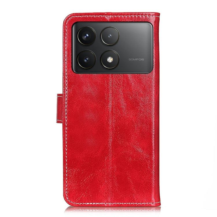 For Xiaomi Redmi K70 5G / K70 Pro 5G Retro Crazy Horse Texture Leather Phone Case(Red) by buy2fix