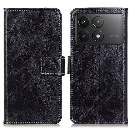 For Xiaomi Redmi K70 5G / K70 Pro 5G Retro Crazy Horse Texture Leather Phone Case(Black) by buy2fix