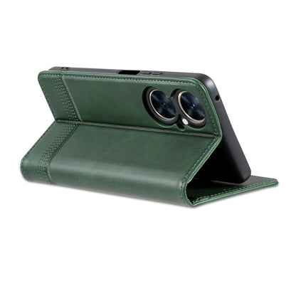 For Huawei Maimang 20 AZNS Magnetic Calf Texture Flip Leather Phone Case(Dark Green) - Huawei Cases by AZNS | Online Shopping UK | buy2fix