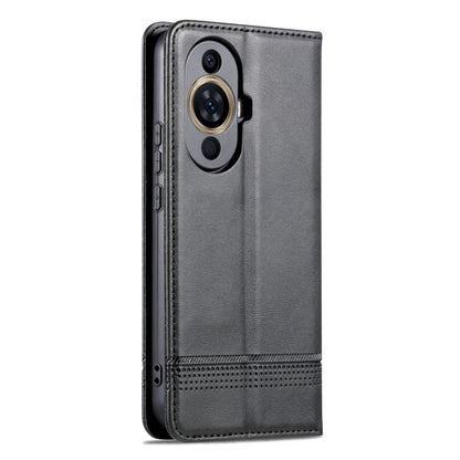 For Huawei Nova 11 AZNS Magnetic Calf Texture Flip Leather Phone Case(Black) - Huawei Cases by AZNS | Online Shopping UK | buy2fix