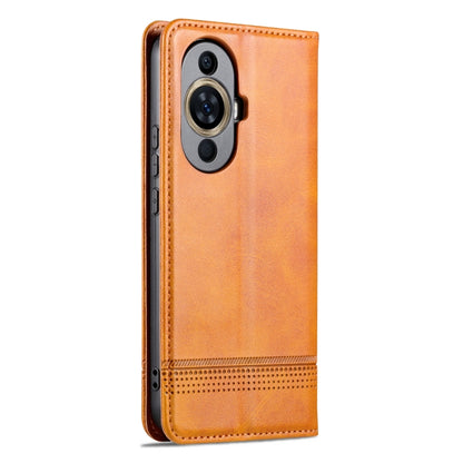 For Huawei Nova 11 Pro AZNS Magnetic Calf Texture Flip Leather Phone Case(Light Brown) - Huawei Cases by AZNS | Online Shopping UK | buy2fix