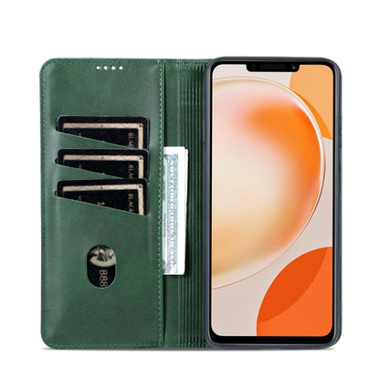 For Huawei Enjoy 60X AZNS Magnetic Calf Texture Flip Leather Phone Case(Dark Green) - Huawei Cases by AZNS | Online Shopping UK | buy2fix