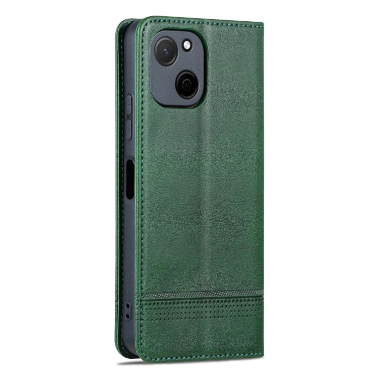 For Huawei Maimang A20 AZNS Magnetic Calf Texture Flip Leather Phone Case(Dark Green) - Huawei Cases by AZNS | Online Shopping UK | buy2fix