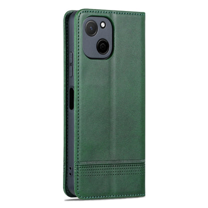 For Huawei Maimang A20 AZNS Magnetic Calf Texture Flip Leather Phone Case(Dark Green) - Huawei Cases by AZNS | Online Shopping UK | buy2fix
