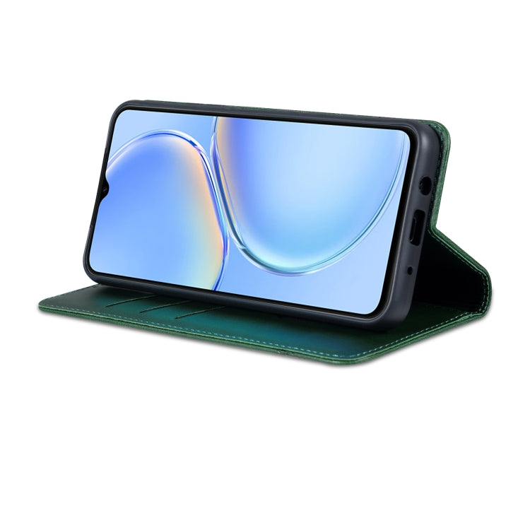 For Huawei Maimang A20 AZNS Magnetic Calf Texture Flip Leather Phone Case(Dark Green) - Huawei Cases by AZNS | Online Shopping UK | buy2fix