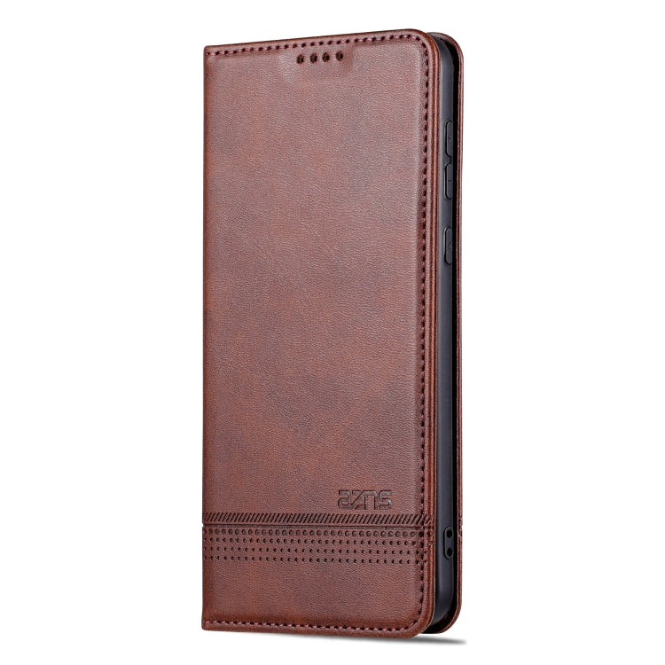 For Huawei Mate 60 AZNS Magnetic Calf Texture Flip Leather Phone Case(Dark Brown) - Huawei Cases by AZNS | Online Shopping UK | buy2fix