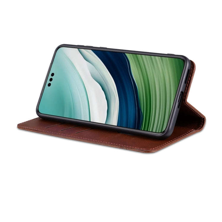 For Huawei Mate 60 AZNS Magnetic Calf Texture Flip Leather Phone Case(Dark Brown) - Huawei Cases by AZNS | Online Shopping UK | buy2fix