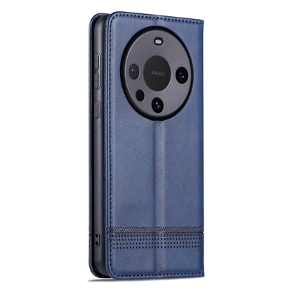 For Huawei Mate 60 Pro AZNS Magnetic Calf Texture Flip Leather Phone Case(Dark Blue) - Huawei Cases by AZNS | Online Shopping UK | buy2fix