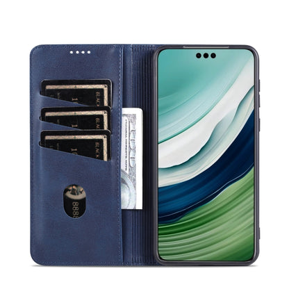 For Huawei Mate 60 Pro AZNS Magnetic Calf Texture Flip Leather Phone Case(Dark Blue) - Huawei Cases by AZNS | Online Shopping UK | buy2fix