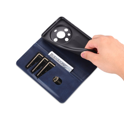 For Huawei Mate 60 Pro AZNS Magnetic Calf Texture Flip Leather Phone Case(Dark Blue) - Huawei Cases by AZNS | Online Shopping UK | buy2fix