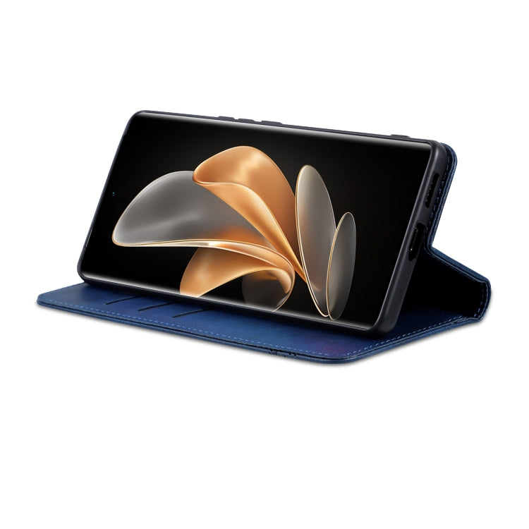 For Huawei Pura 70 Ultra AZNS Magnetic Calf Texture Flip Leather Phone Case(Dark Blue) by AZNS