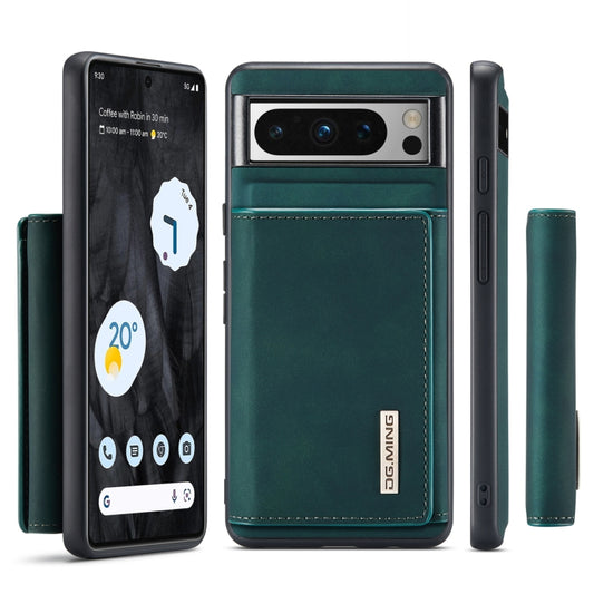 For Google Pixel 8 Pro DG.MING M1 Series 3-Fold Multi Card Wallet + Magnetic Phone Case(Green) - Google Cases by DG.MING | Online Shopping UK | buy2fix