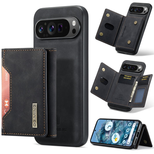 For Google Pixel 9 Pro XL DG.MING M2 Series 3-Fold Multi Card Bag + Magnetic Phone Case(Black) - Google Cases by DG.MING | Online Shopping UK | buy2fix