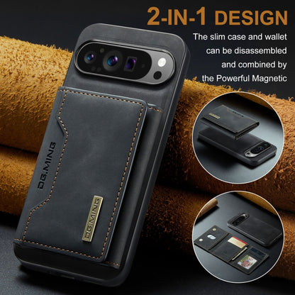 For Google Pixel 9 Pro XL DG.MING M2 Series 3-Fold Multi Card Bag + Magnetic Phone Case(Black) - Google Cases by DG.MING | Online Shopping UK | buy2fix