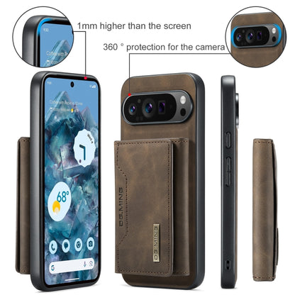 For Google Pixel 9 Pro XL DG.MING M2 Series 3-Fold Multi Card Bag + Magnetic Phone Case(Coffee) - Google Cases by DG.MING | Online Shopping UK | buy2fix