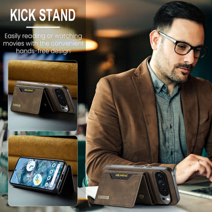 For Google Pixel 9 Pro XL DG.MING M2 Series 3-Fold Multi Card Bag + Magnetic Phone Case(Coffee) - Google Cases by DG.MING | Online Shopping UK | buy2fix