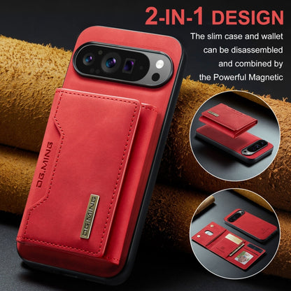 For Google Pixel 9 Pro XL DG.MING M2 Series 3-Fold Multi Card Bag + Magnetic Phone Case(Red) - Google Cases by DG.MING | Online Shopping UK | buy2fix