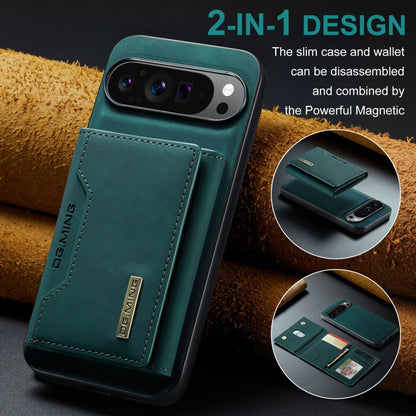 For Google Pixel 9 Pro XL DG.MING M2 Series 3-Fold Multi Card Bag + Magnetic Phone Case(Green) - Google Cases by DG.MING | Online Shopping UK | buy2fix