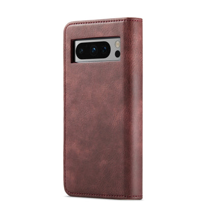 For Google Pixel 8 Pro DG.MING Crazy Horse Texture Detachable Magnetic Leather Phone Case(Red) - Google Cases by DG.MING | Online Shopping UK | buy2fix