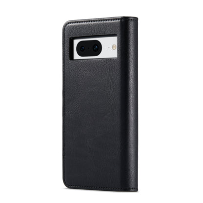 For Google Pixel 8 DG.MING Crazy Horse Texture Detachable Magnetic Leather Phone Case(Black) - Google Cases by DG.MING | Online Shopping UK | buy2fix