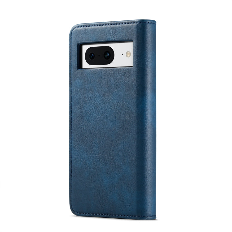 For Google Pixel 8 DG.MING Crazy Horse Texture Detachable Magnetic Leather Phone Case(Blue) - Google Cases by DG.MING | Online Shopping UK | buy2fix