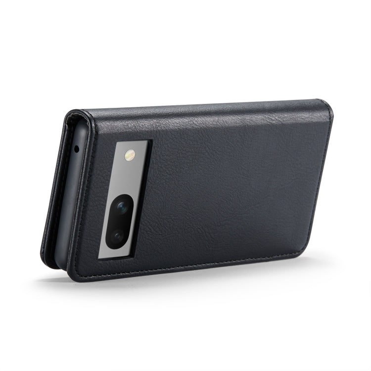 For Google Pixel 8A DG.MING Crazy Horse Texture Detachable Magnetic Leather Phone Case(Black) - Google Cases by DG.MING | Online Shopping UK | buy2fix
