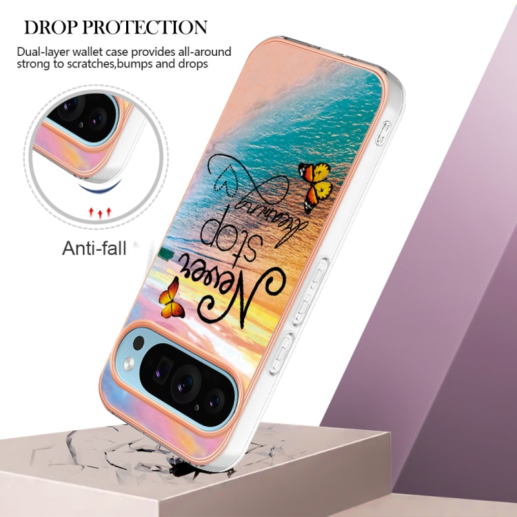 For Google Pixel 9 Pro XL Electroplating IMD TPU Phone Case(Dream Butterfly) by buy2fix