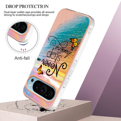For Google Pixel 9 Pro XL Electroplating IMD TPU Phone Case(Dream Butterfly) by buy2fix