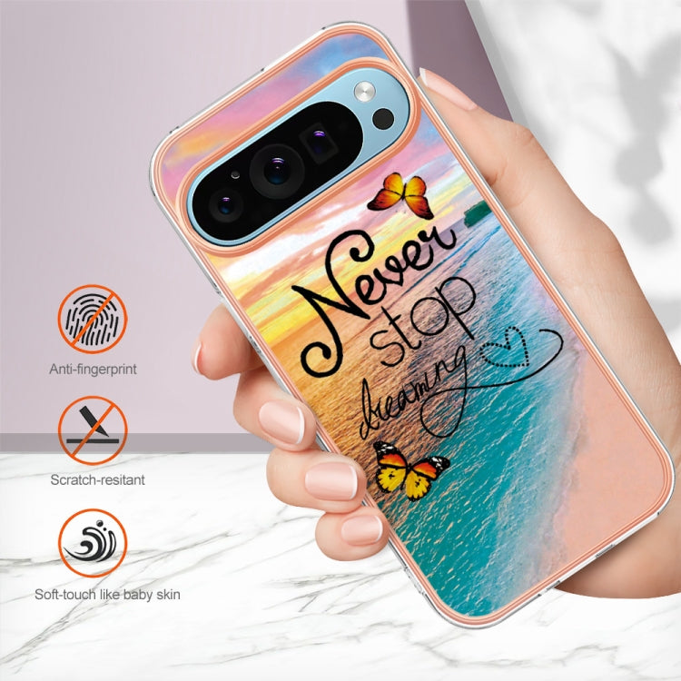For Google Pixel 9 Pro XL Electroplating IMD TPU Phone Case(Dream Butterfly) by buy2fix