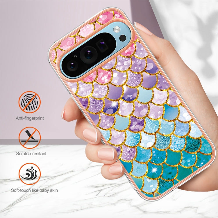 For Google Pixel 9 Pro XL Electroplating IMD TPU Phone Case(Colorful Scales) by buy2fix