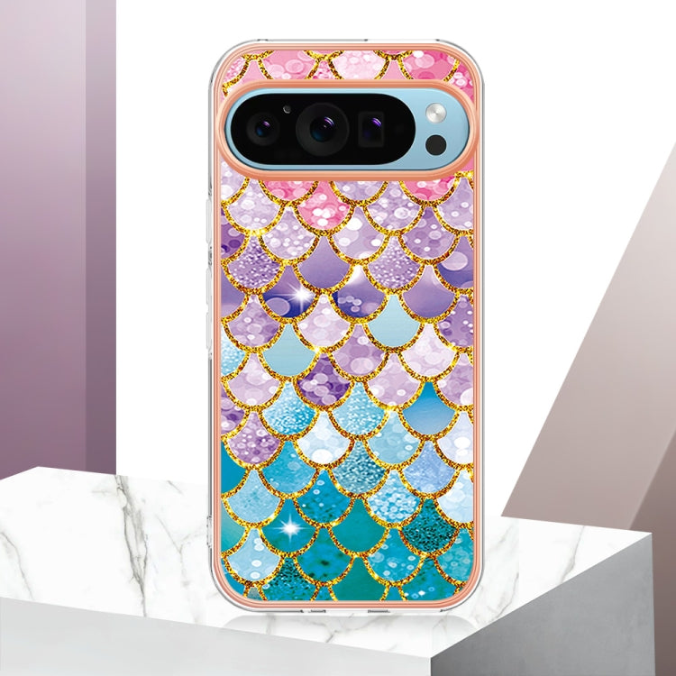 For Google Pixel 9 Pro XL Electroplating IMD TPU Phone Case(Colorful Scales) by buy2fix