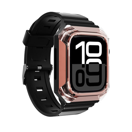 Armor Case Integrated TPU Watch Band For Apple Watch Series 11 / 10 42mm(Rose Gold) by buy2fix