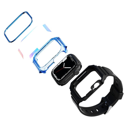 Armor Case Integrated TPU Watch Band For Apple Watch Ultra 49mm(Gold) by buy2fix