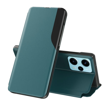 For Xiaomi Poco F5 Attraction Flip Holder Leather Phone Case(Green) - Xiaomi Cases by buy2fix | Online Shopping UK | buy2fix