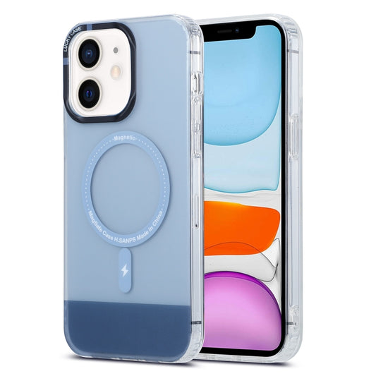For iPhone 11 PC + TPU IMD MagSafe Magnetic Phone Case(Grey) - iPhone 11 Cases by buy2fix | Online Shopping UK | buy2fix